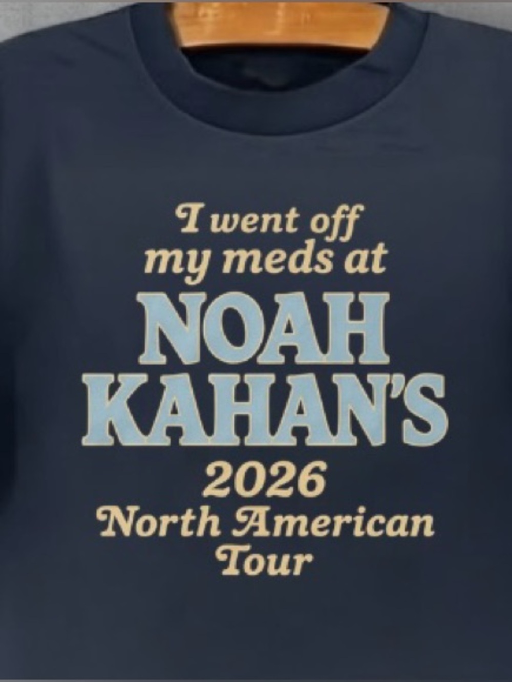 Navy Noah Kahan 2026 Tour Graphic Tee - Picture 2 of 5